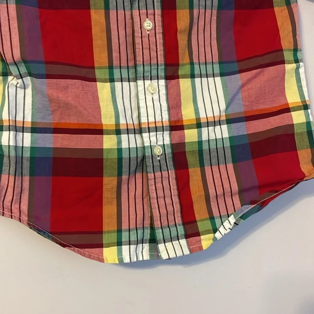 Ralph Lauren Cotton Plaid Button Down Shirt size 4T